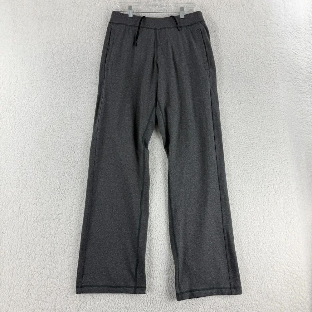 Lululemon Kung Fu Pants Mens Size 30 Gray‎ Pull On Straight Leg Athletic Stretch